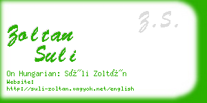 zoltan suli business card